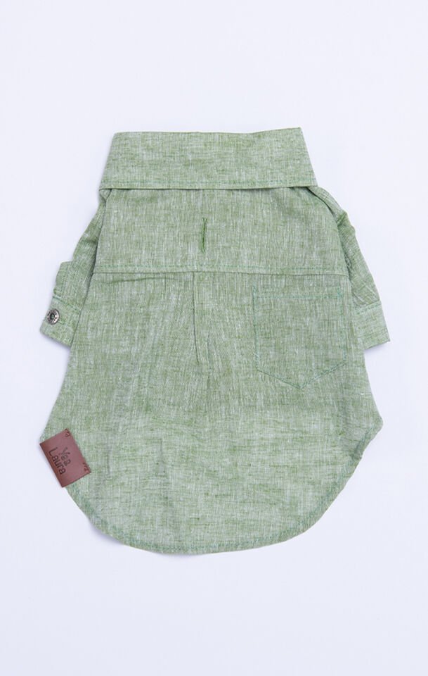 Küçük Irk Yeşil Keten Gömlek