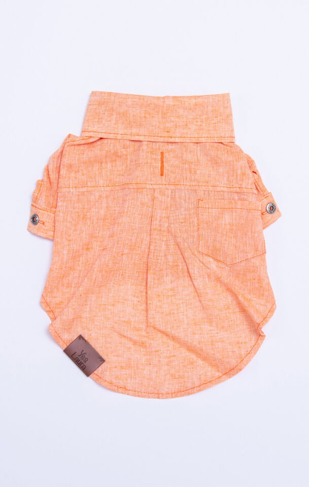 Küçük Irk Turuncu Keten Gömlek