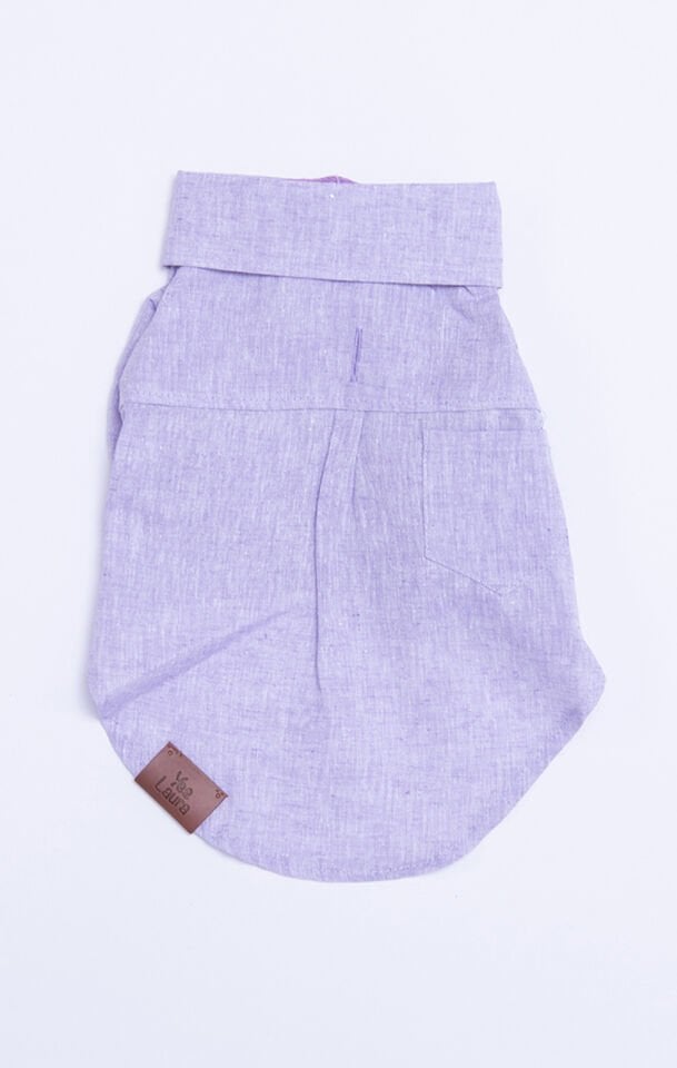 Küçük Irk Lila Keten Gömlek