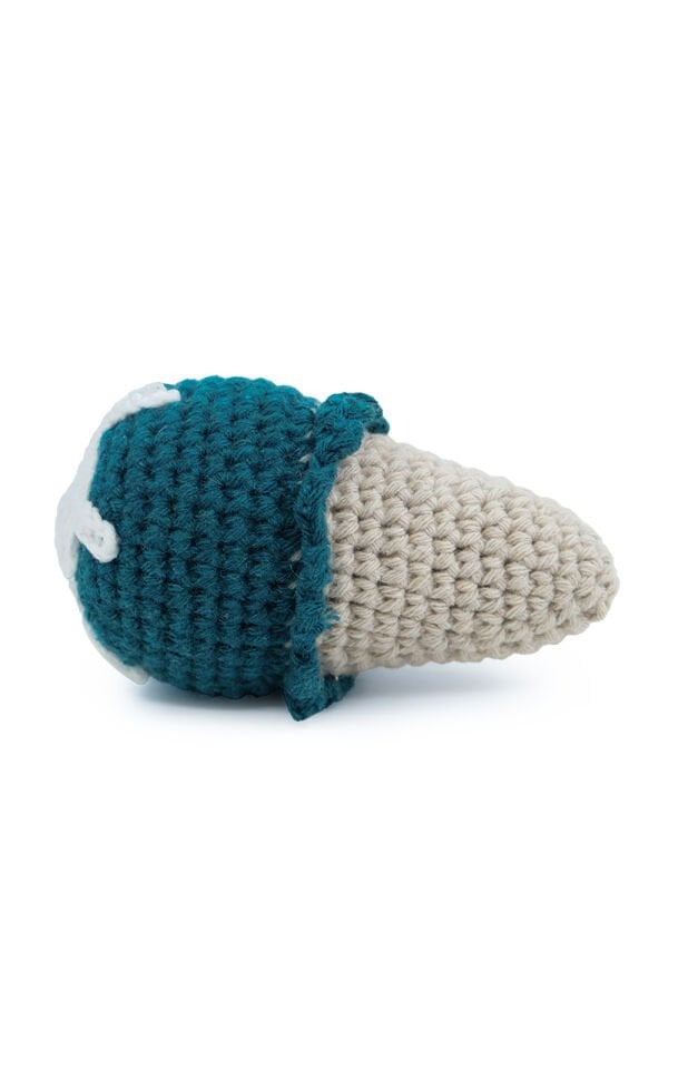 Dondurma Külahı Şeklinde Yeşil Örgülü Evcil Hayvan Oyuncağı