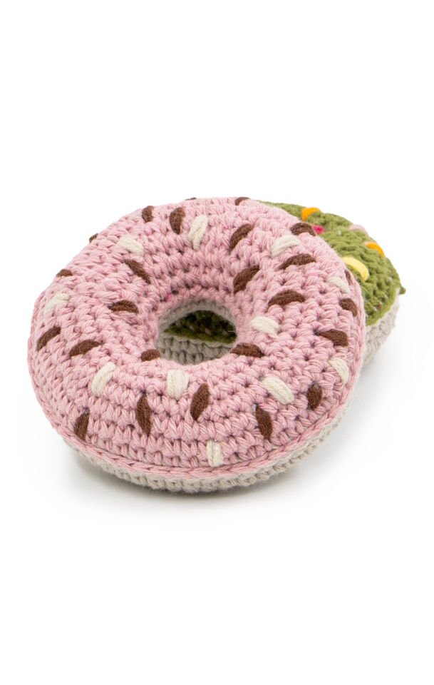 Donut Şeklinde Pudra Örgülü Evcil Hayvan Oyuncağı