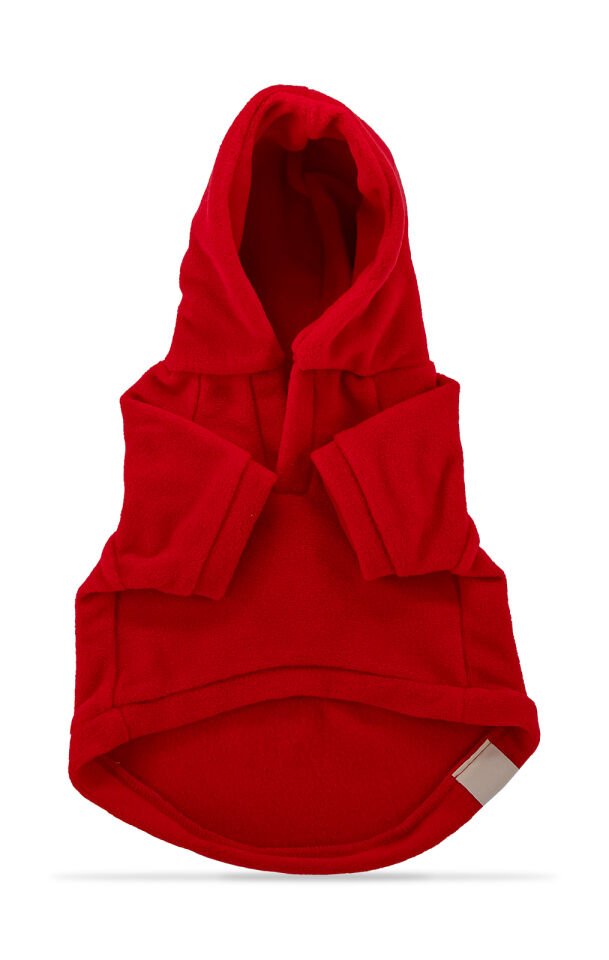 Kırmızı Kapşonlu Sweetshirt