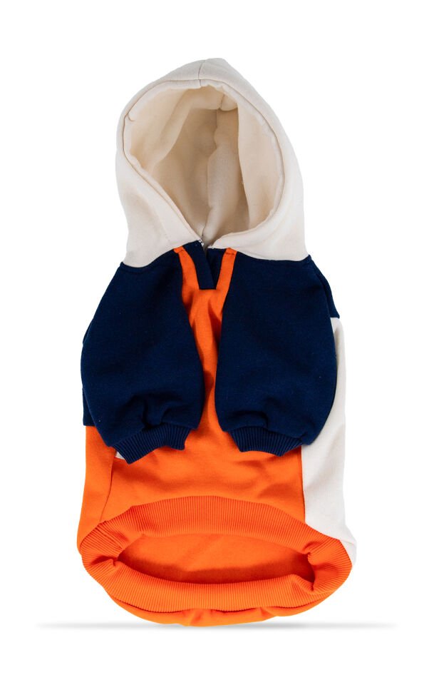 Çok Renkli Kapşonlu Sweetshirt