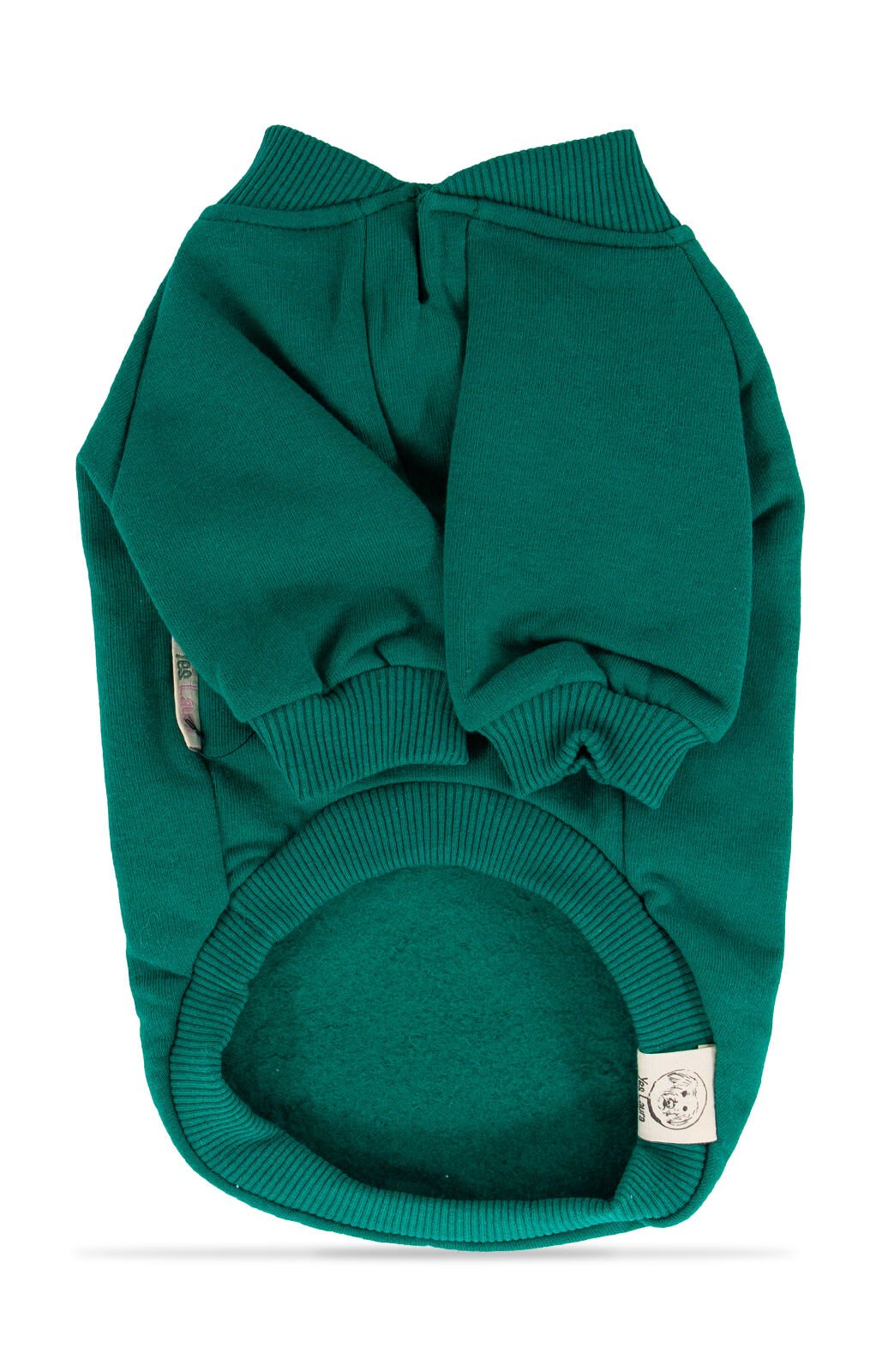 Koyu Yeşil Kapşonsuz Sweetshirt