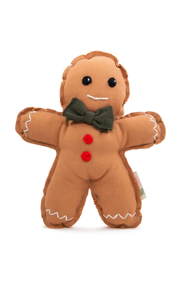 Kurabiye Adam Şeklinde Kahve Kanvas Evcil Hayvan Oyuncağı