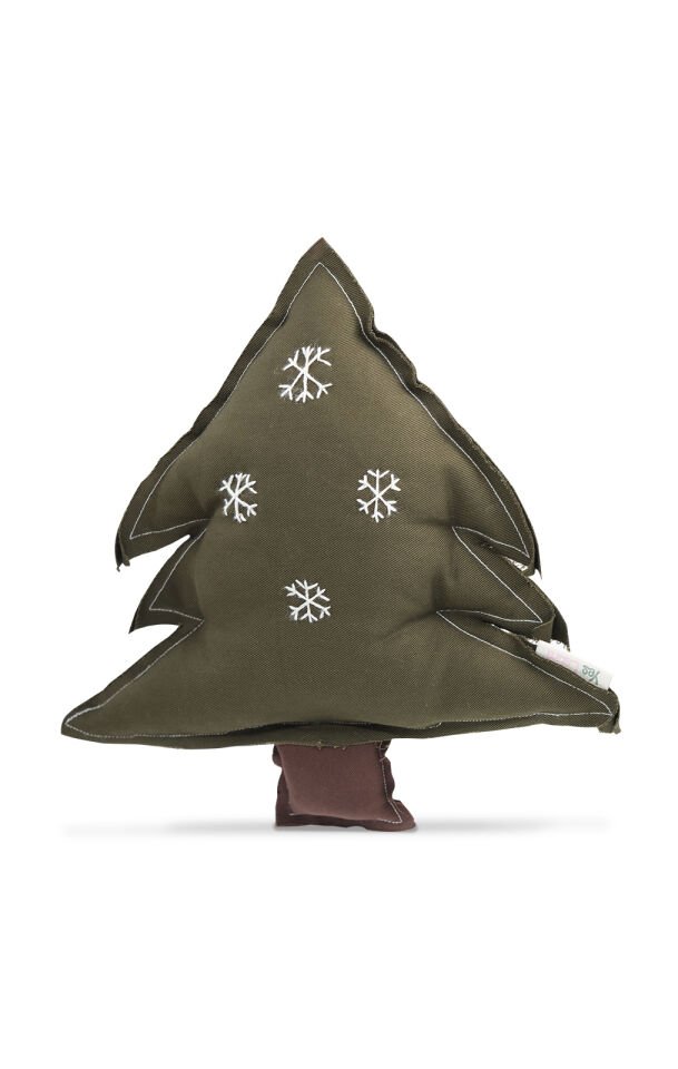 Çam Ağacı Şeklinde Yeşil Kanvas Evcil Hayvan Oyuncağı