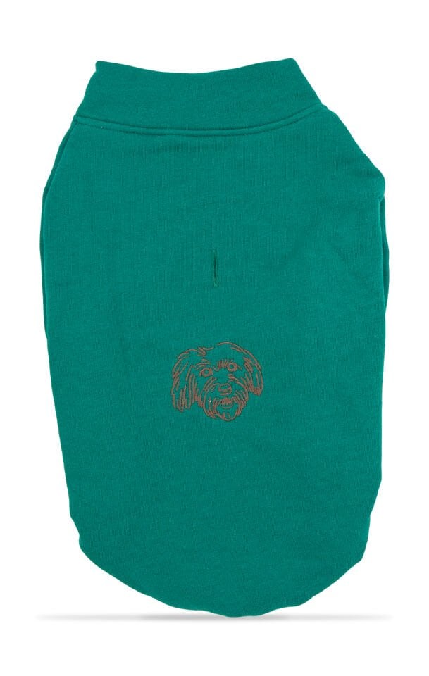 Yeşil Kapşonsuz Sweetshirt