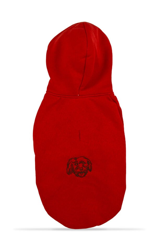Kırmızı Kapşonlu Sweetshirt