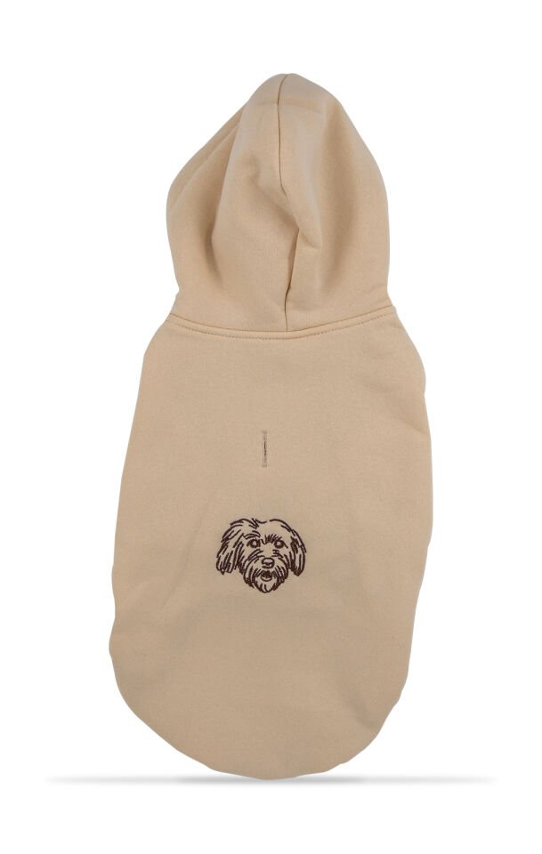 Bej Kapşonlu Sweetshirt