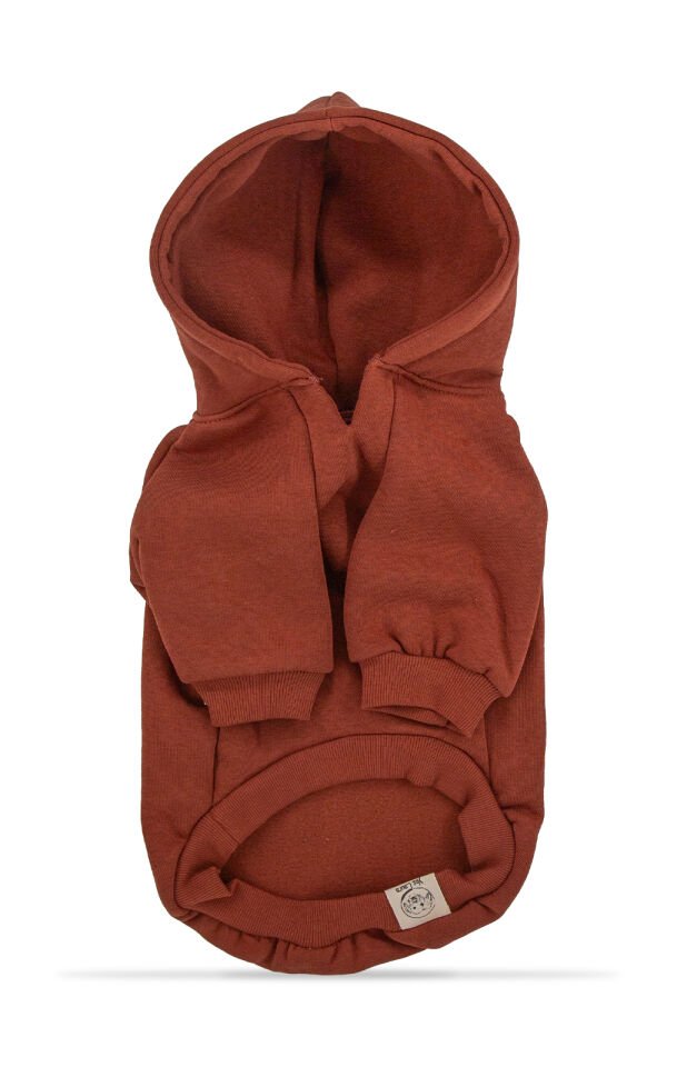 Kiremit Kapşonlu Sweetshirt