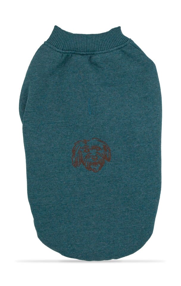 Petrol Yeşili Kapşonsuz Sweetshirt