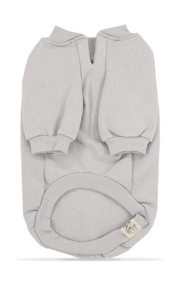 Kül Grisi Kapşonsuz Sweetshirt