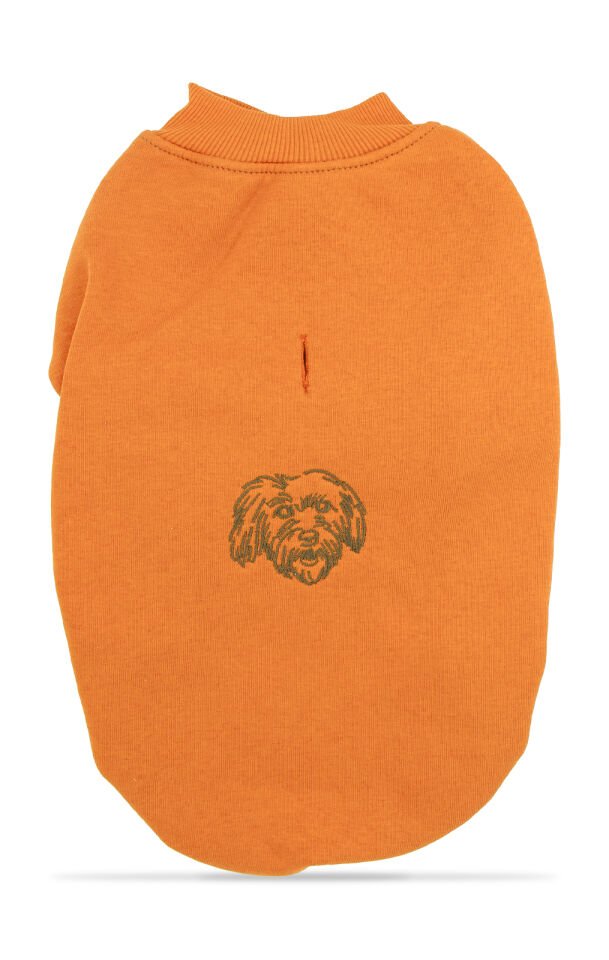 Hardal Sarısı Kapşonsuz Sweetshirt